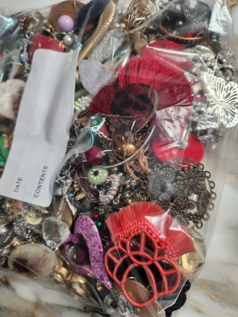 Crafting Lot ONLY Of Single Earrings For Repurposing And Crafting Art 2lbs. - Picture 3 of 6